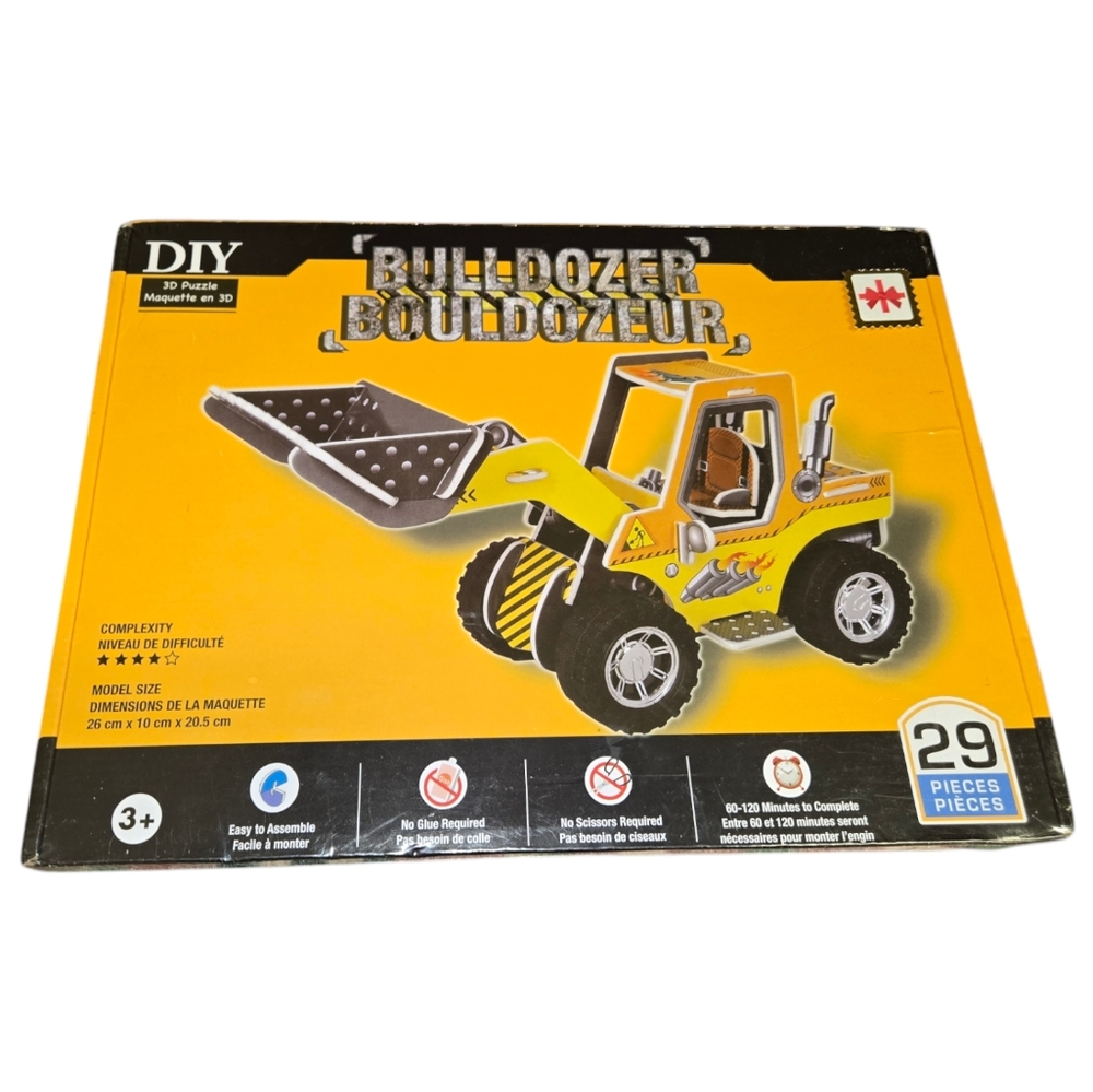 DIY 3D Puzzle Bulldozer (Maquette en 3D) 29 Pieces